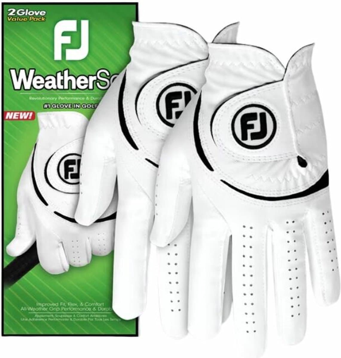 Footjoy Weathersof handschoen heren 2 Pack 2024 Maat M
