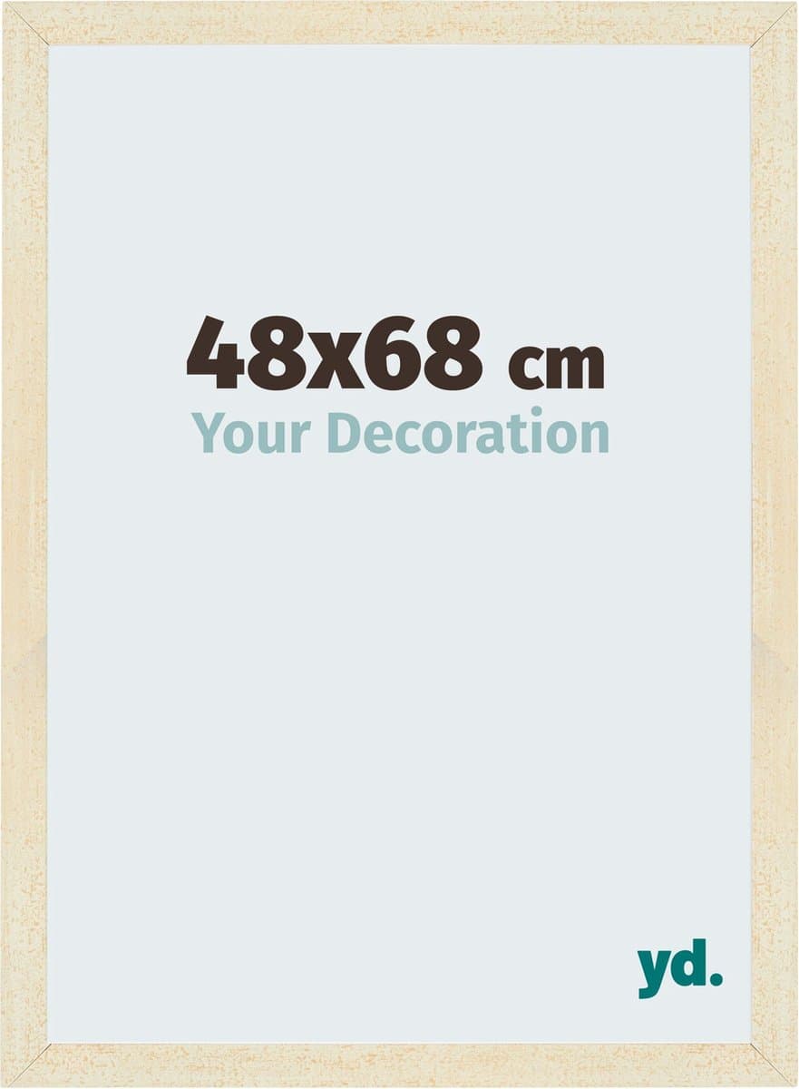 Your Decoration - Fotolijst 48x68 cm - MDF - Zand Geveegd - Mura