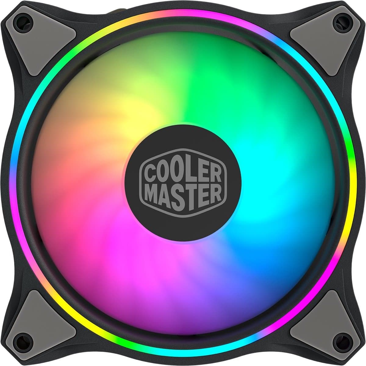 Cooler Master MasterFan MF120 Halo - Ventilatorhuis - 3 in 1 - 120 mm - ARGB Gen 2 - Zwart