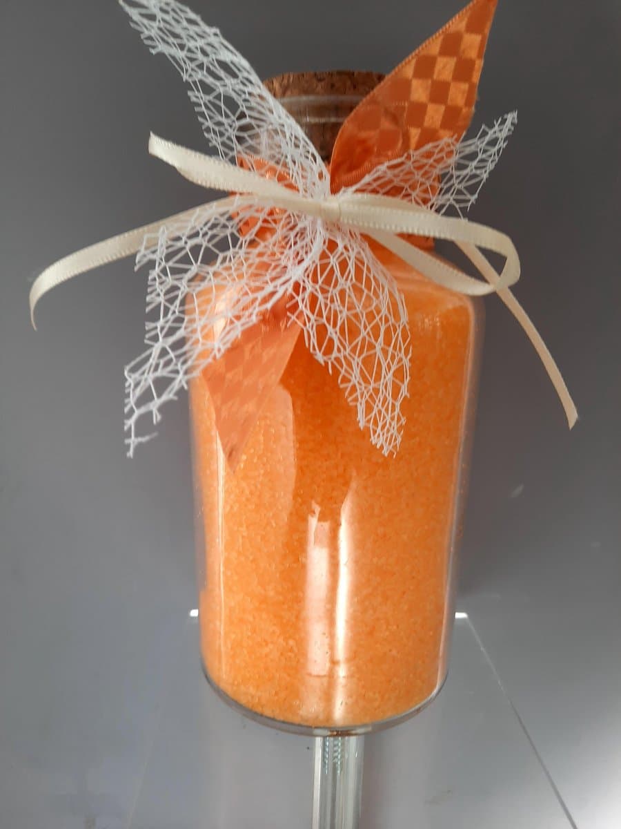 scrubzout - badzout - zout met olie geur mango 750 gr