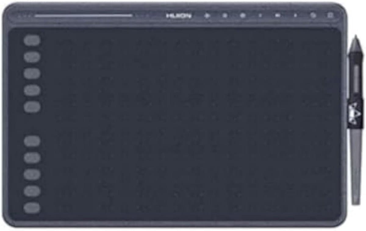 Grafische Tablet 258 x 161 mm - 5080 lpi Resolutie - USB Aansluiting - Lichtgrijze Kleur