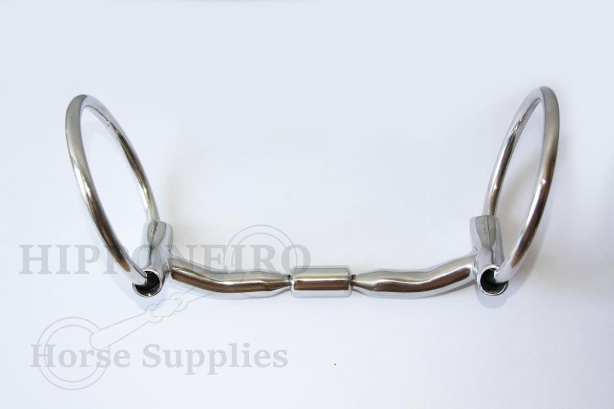 Hipponeiro anatomisch gevormd RVS watertrens bit - 13,5 cm - 12 mm