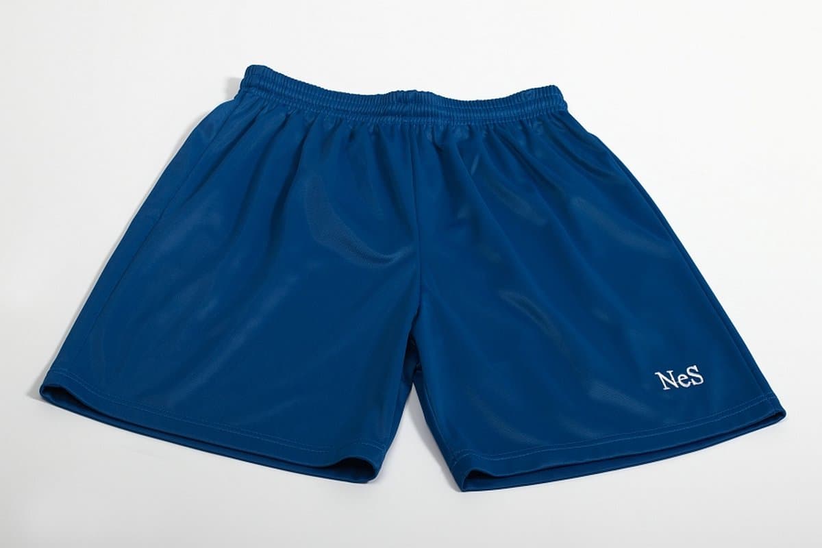 NeS Roma Junior - Sportbroek - Voetbalbroek - Voetbalshort - Blauw - Maat 152