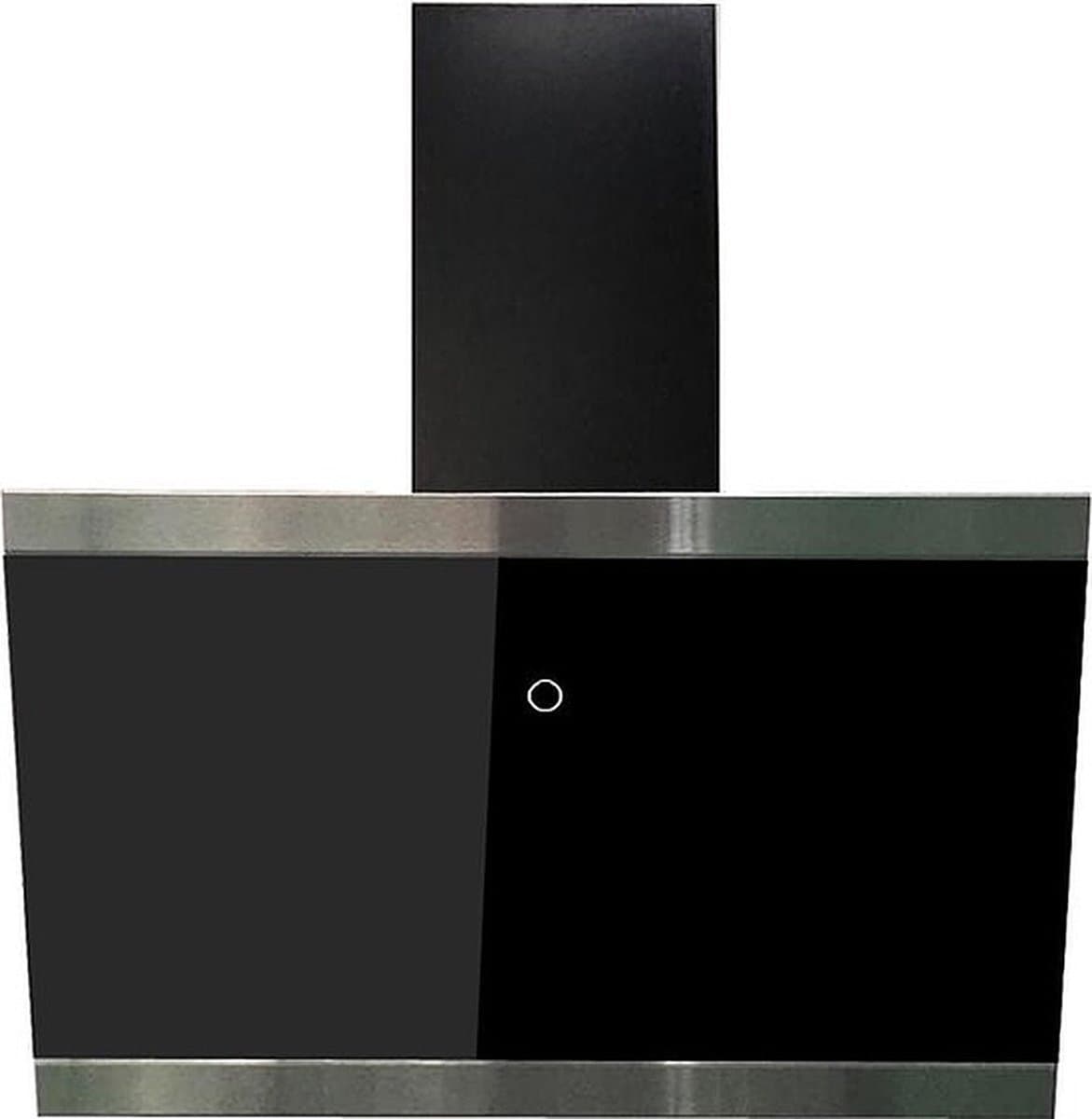 Schuine afzuigkap 60 cm - A++ label - Zwart - Luchtafvoer - Recirculatie - Touchscreen - Glas - CH89060S