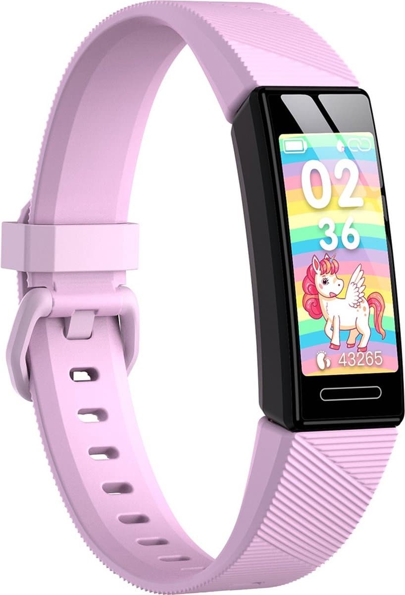 Smartwatch Kinderen - Waterdicht - Hartslag - Slaap Monitor - Roze