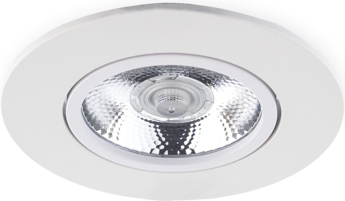 Groenovatie LED Inbouwspot 5W - Wit - Rond Ø90 mm - 24D - Dimbaar