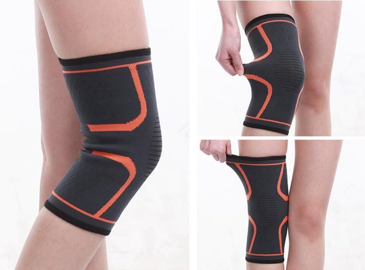 Kniebrace Zwart/Oranje - XL