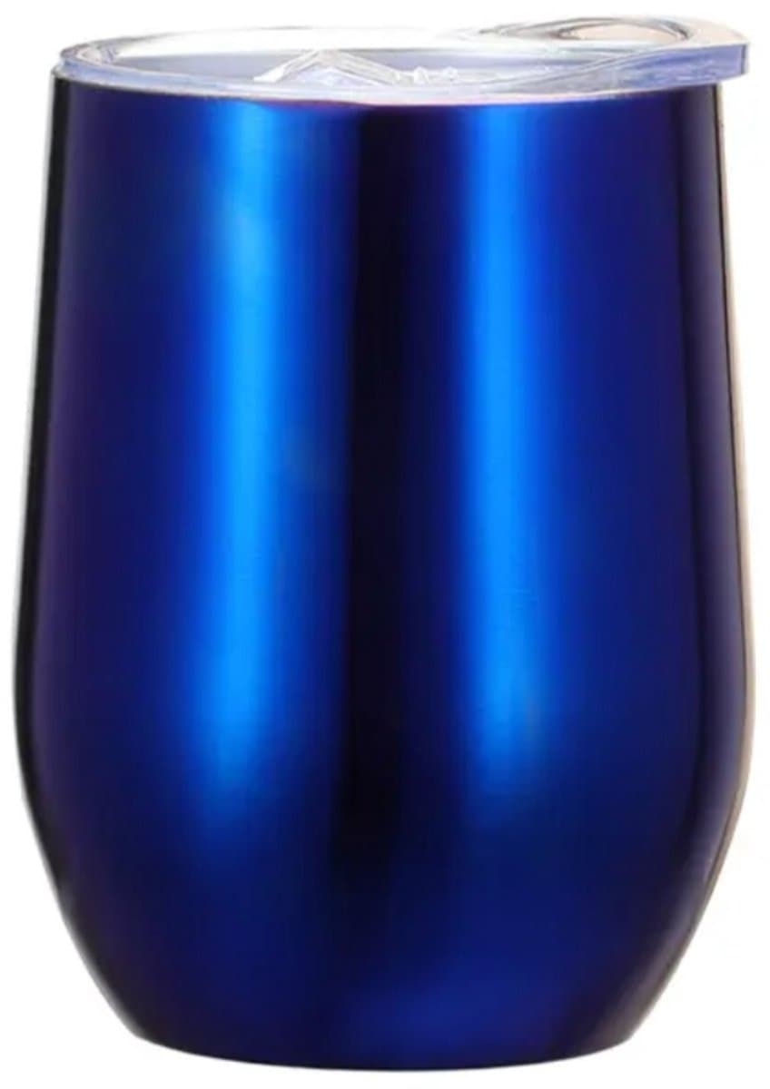 To-Go Koffiebeker/Thermosbeker RVS - 350 ML - Blauw