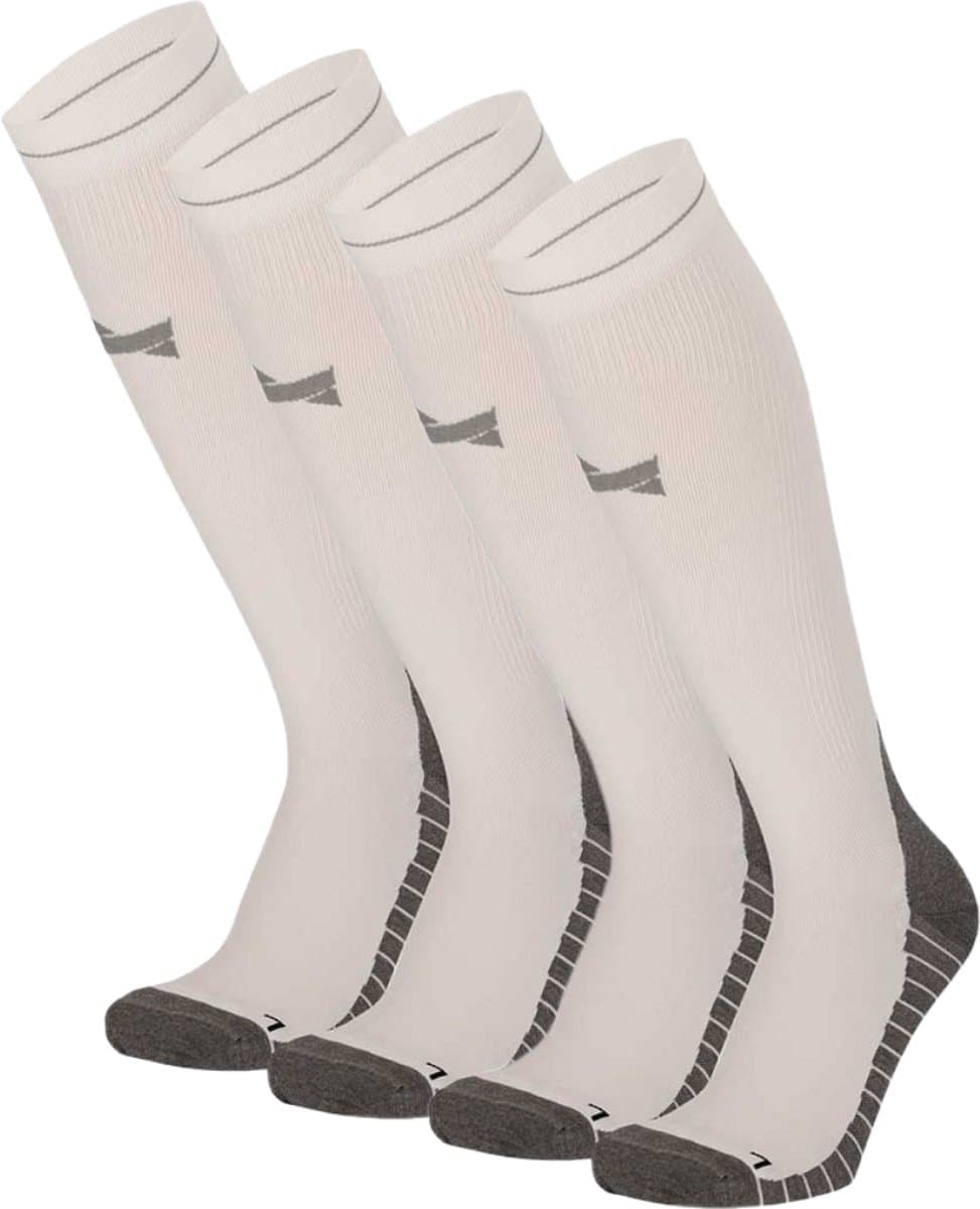 Xtreme - Hardloopkniekousen - Compressie - Wit - 4-pack - 45/47 -