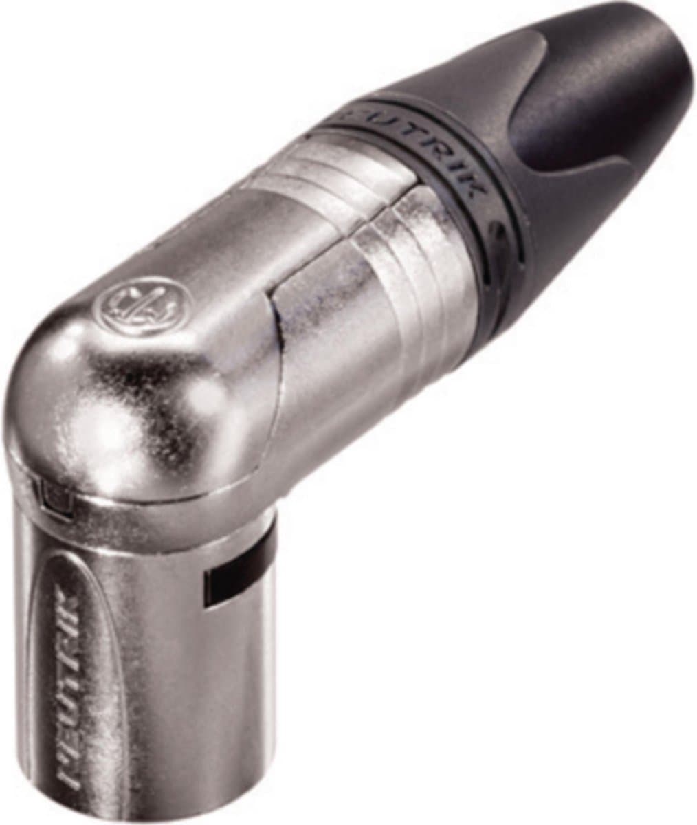Neutrik NTR-NC5MRX Xlr Cable Plug 90° 5 Cable Plug/angled Xx/rx Soldeer Connecties Nickel-plated