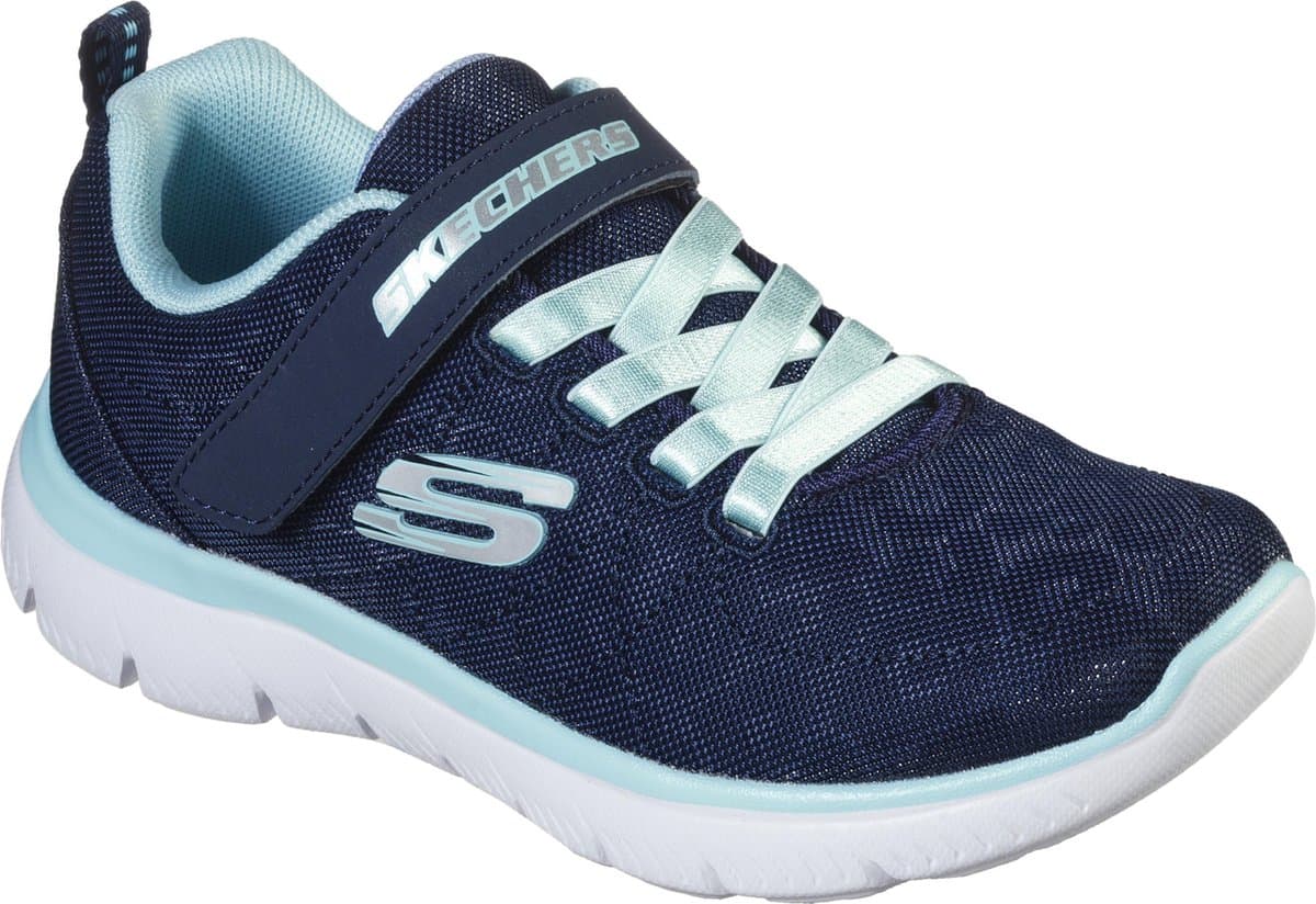 Skechers Summits Worth Wild Meisjes Sneakers - Blauw