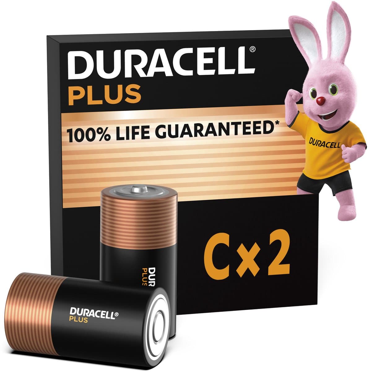 Duracell Plus C - alkaline batterijen - 1,5V, MN1400 - 2 stuks