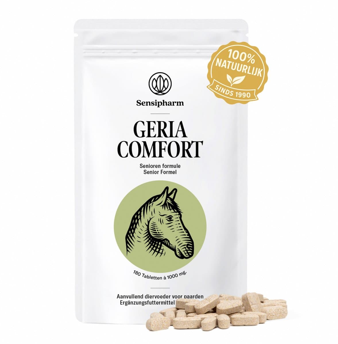 Sensipharm® Geria Comfort Paard - Senioren Supplement voor Oudere Paarden - 180 Tabl.