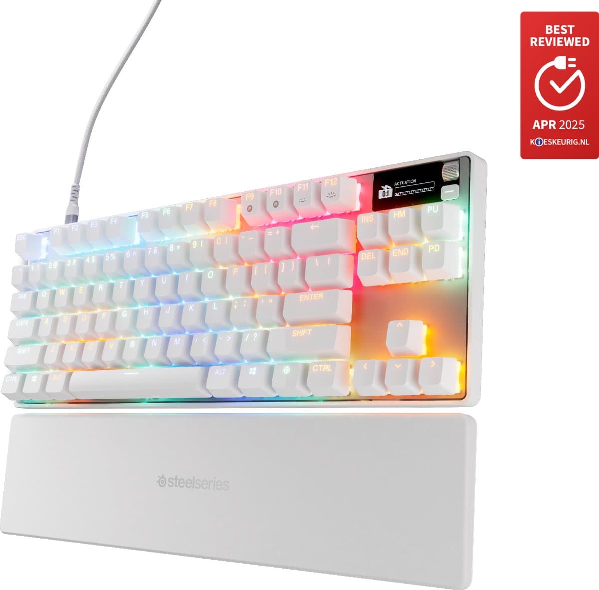 SteelSeries Apex Pro TKL Gen 3 Gaming Toetsenbord Qwerty Wit
