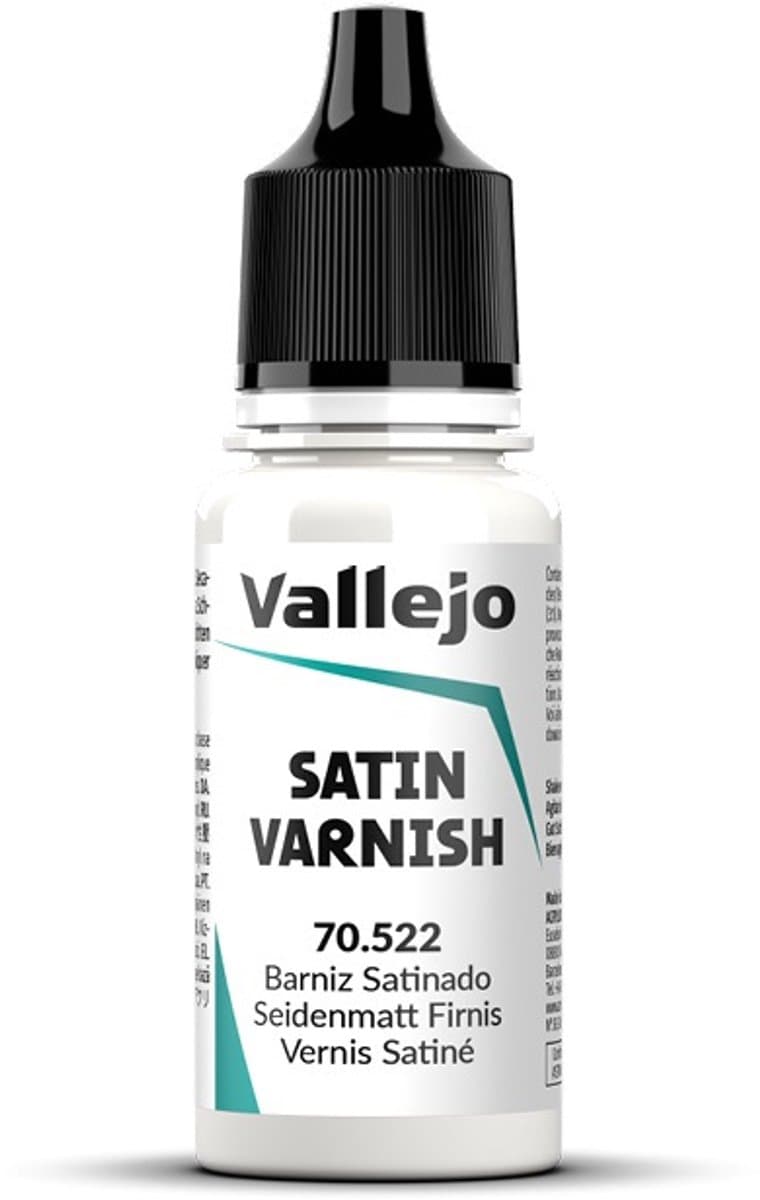 Vallejo Hobbyverf Acrylverf - 70522 Varnish - Satin - Acryl Verf flesje - 17 ml