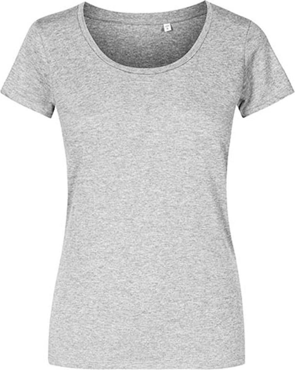 Promodoro Women´s Deep Scoop T-Shirt XO1545 - Heather Grey - 3XL