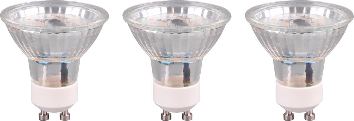LED Lamp - Torna Rova - Set 3 Stuks - GU10 Fitting - 3W - Warm Wit 3000K