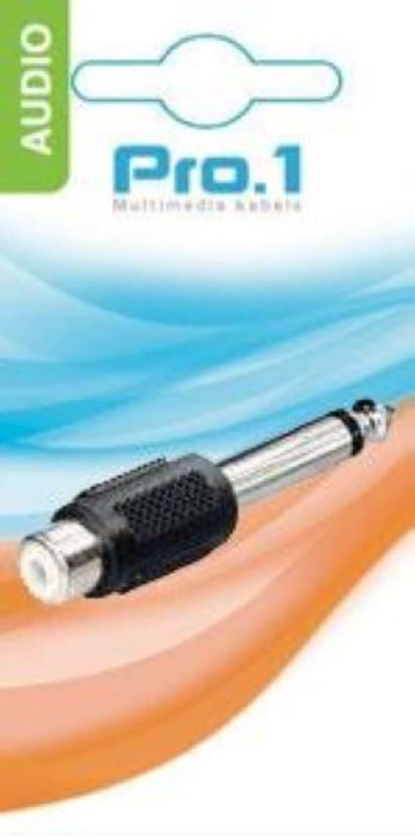 Stereo Audio 6.35mm jack adapter 3.5mm contra