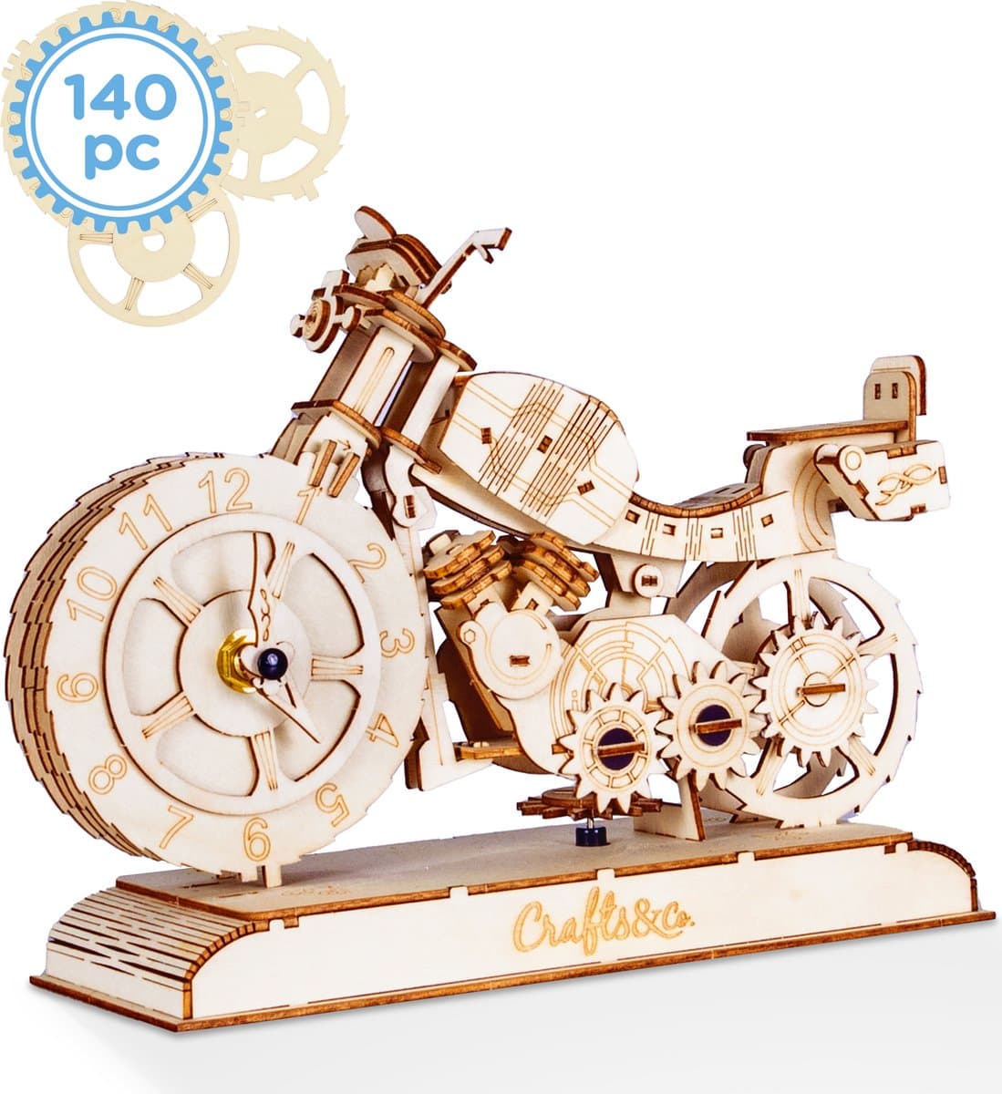 Miniatuur Bouwpakketten Volwassenen & Kinderen - Motor Modelbouw DIY - Speelgoed - 140 pc - Crafts&Co