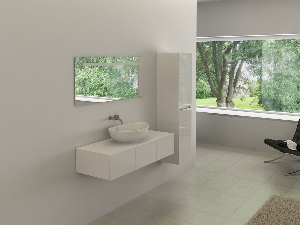Haviklux Badkamermeubel- 120 cm- 2 persoons- Hoogglans wit- Incl. kranen