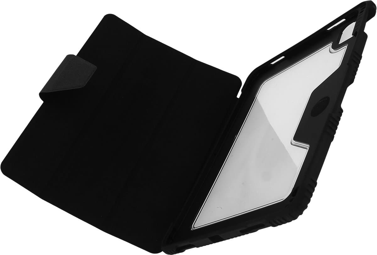 Akashi, Étui Support Vidéo Clavier pour Geschikt voor Apple iPad 2021, 2020 , 2019 10.2, Zwart