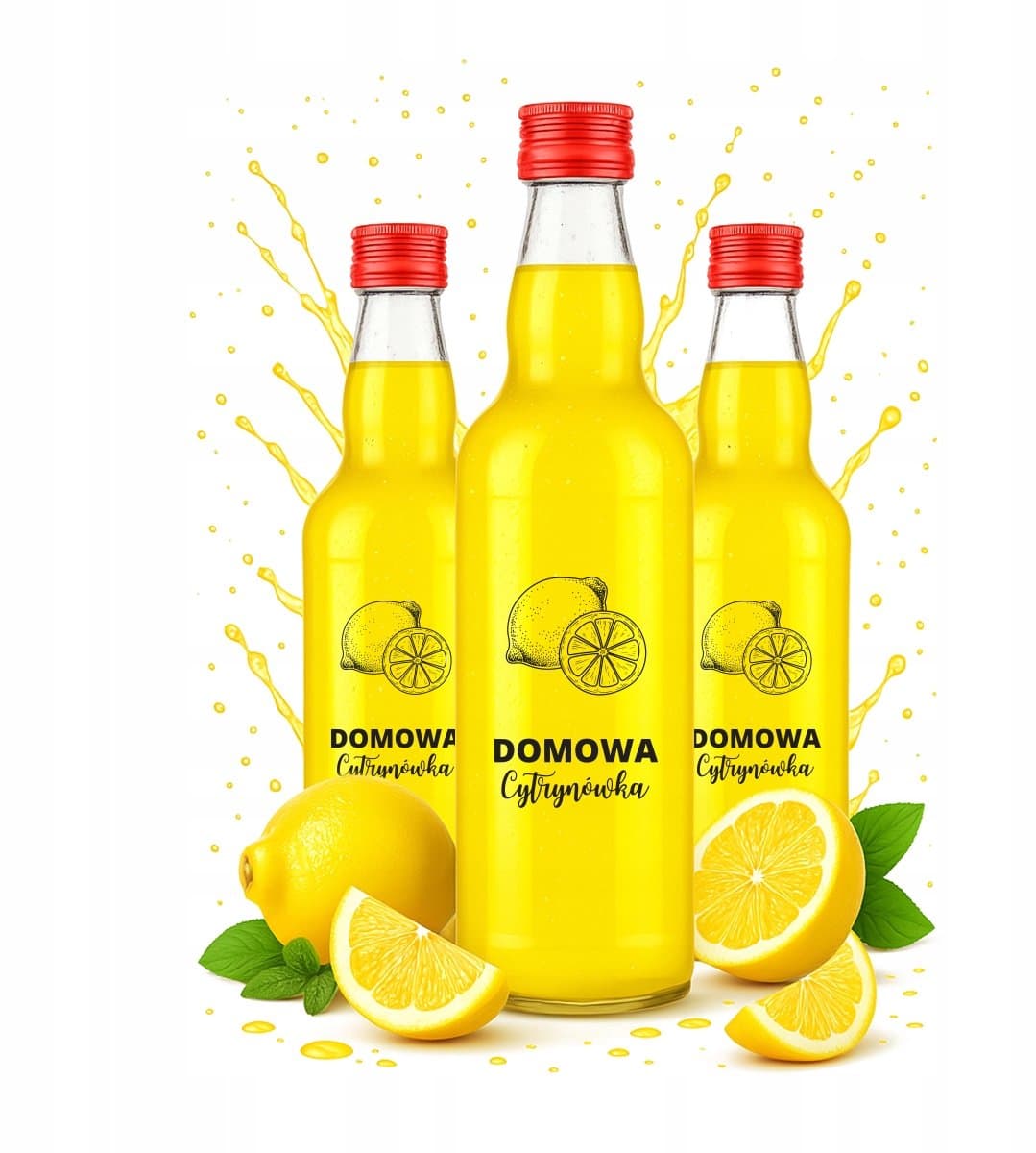 Bimberek Serie - Glazen Fles - 500ml - Monopol - Cytrynówka