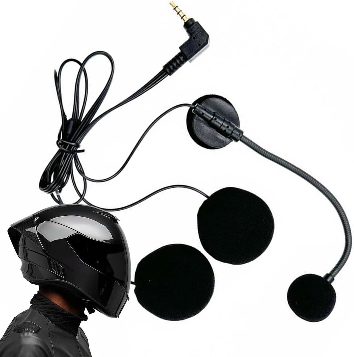 Motorfiets Helm Communicatie - Helm Headset Microfoon - Motorrijden Communicatie - Ruisvrije Microfoon - 6 x 6 x 2 cm