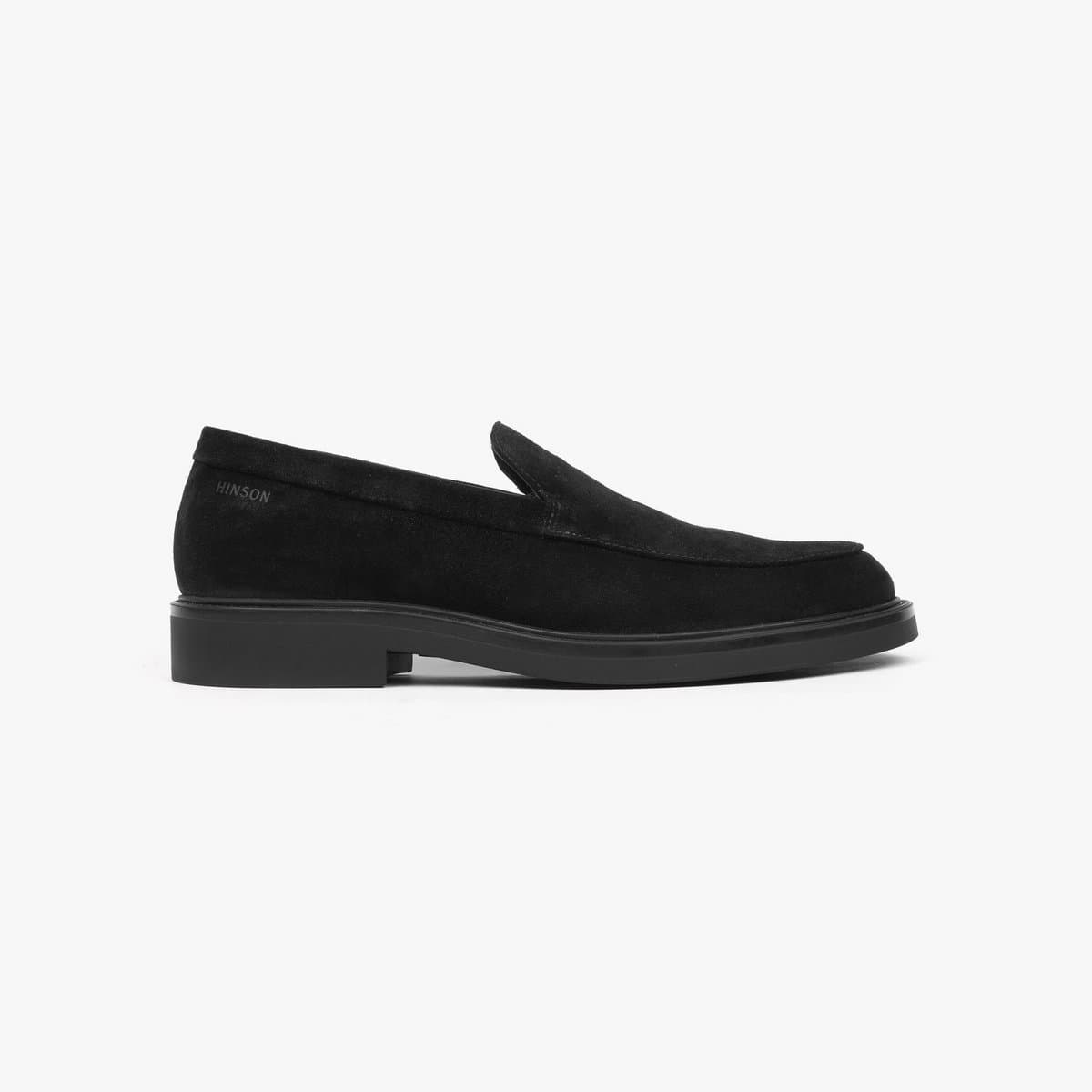 Hinson beatenberg loafers zwart suede