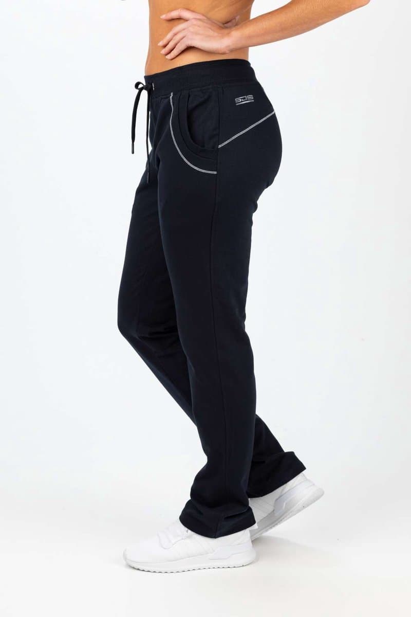 Sjeng Sports DJAKARTA Broek Dames Zwart Katoen Joggingbroek Sweatpant Pasvorm Musthave