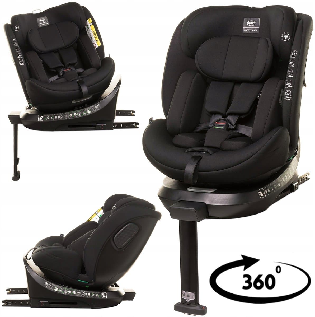 4Baby Enzo-Fix Autostoeltje i-Size ISOFIX 360° RWF 40-150cm