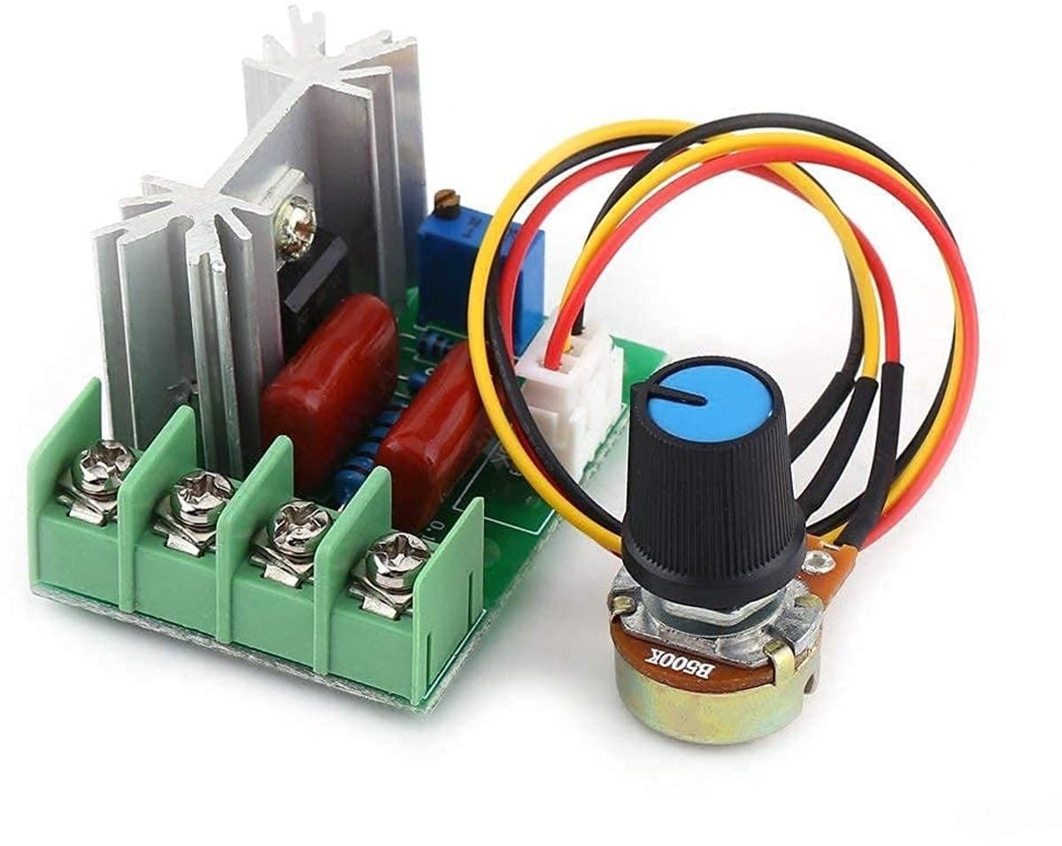 Jhubersproducts - Voltage Regulator - Temperatuurcontroller - Eenvoudig te gebruiken - 2000W - Snelheidsregelaar - Geschikt voor diverse toepassingen