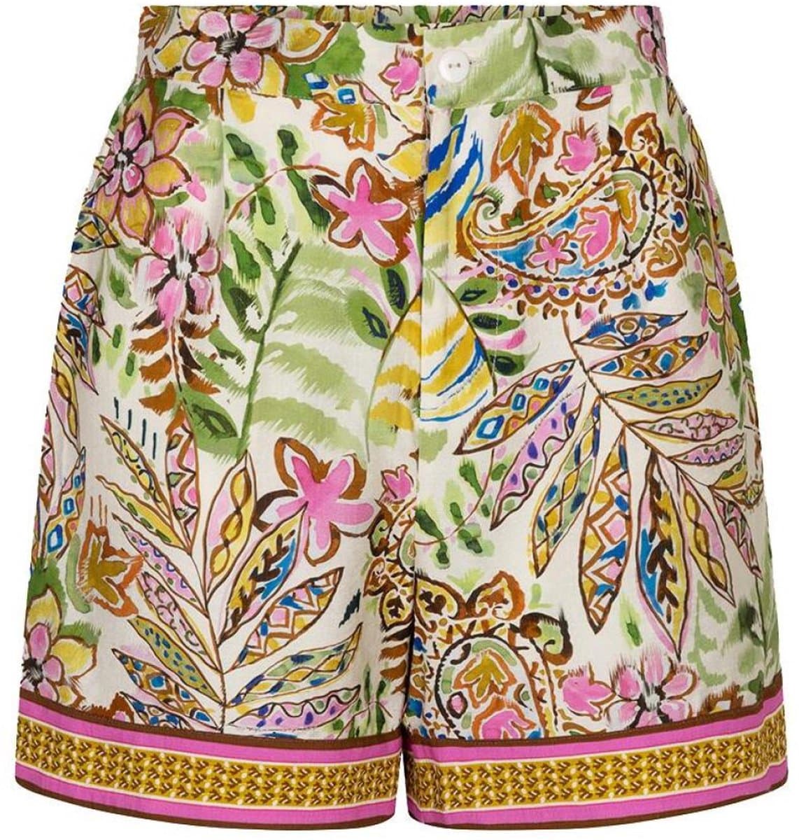 EsQualo Broek Shorts Jungle Print Hs26 14202 999 Print Dames Maat - W42