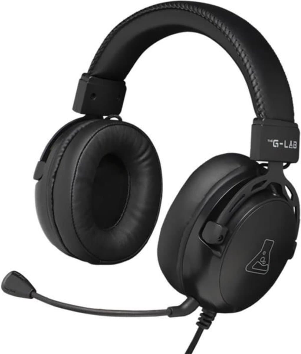 Bedrade gamingheadset - THE G-LAB - KORP TITANIUM - Microfoon - PC/PS4/Xbox One - Zwart