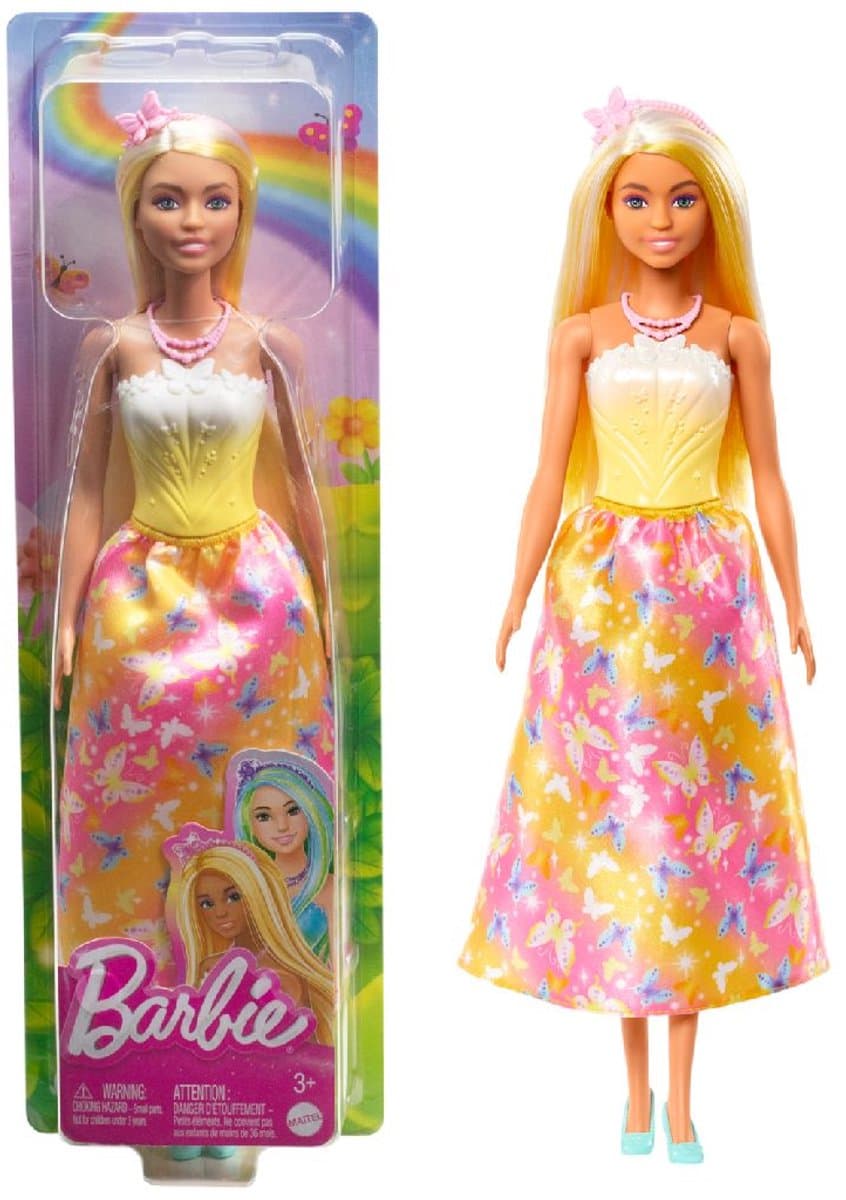 Barbie Koningin van de Zeemeerminpop - Geel, Tiara geïnspireerd op de oceaan