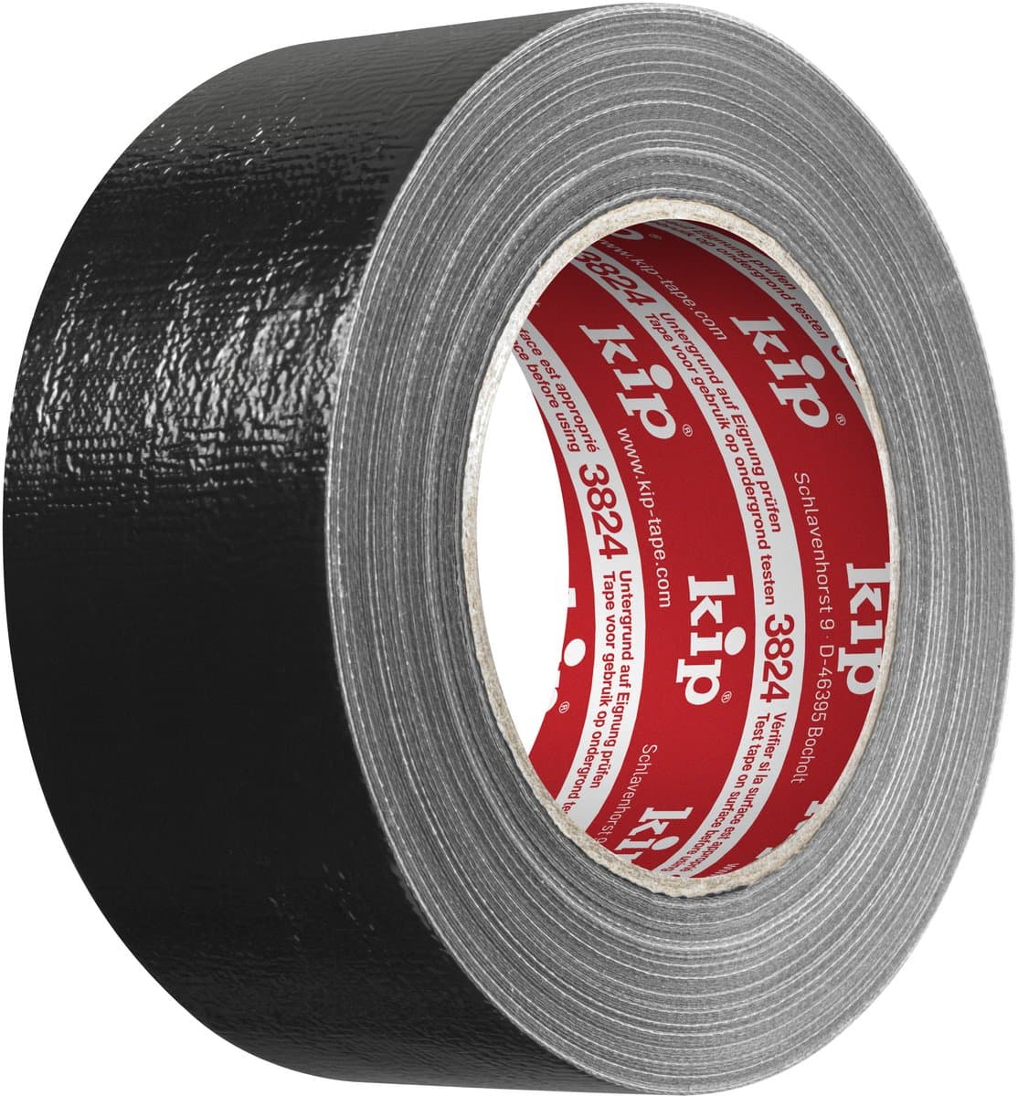 kip Duct-tape steenband reparatietape 3824 zwart 50mm x 50m