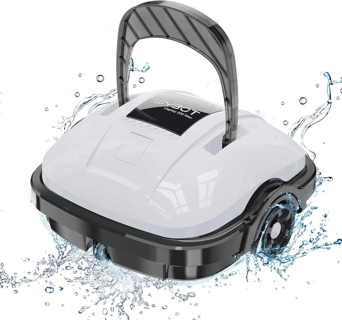 Zwembadrobot - Zwembadstofzuiger - 100 minuten - IPX8 - 80㎡ - 5200mAh Accu - Draadloos - Automatisch Zwembadreiniger - Robotstofzuiger - Zwembad Reiniger Stofzuiger - Wit