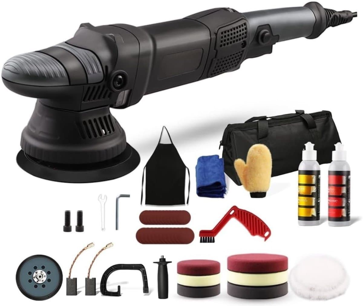 DYNA® Polijstmachine Auto - Excentrische Polijstmachine - Polijstmachine - Zwart - 51cm x 22cm x 20cm
