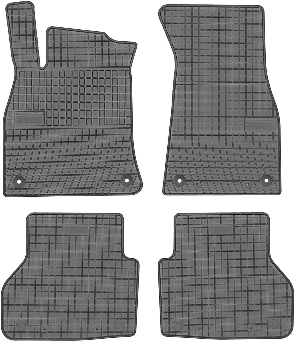 Frogum Audi A6 C8 Serie - Rubber Automatten - 2018- - Voor en Achter - Met Bevestigingen
