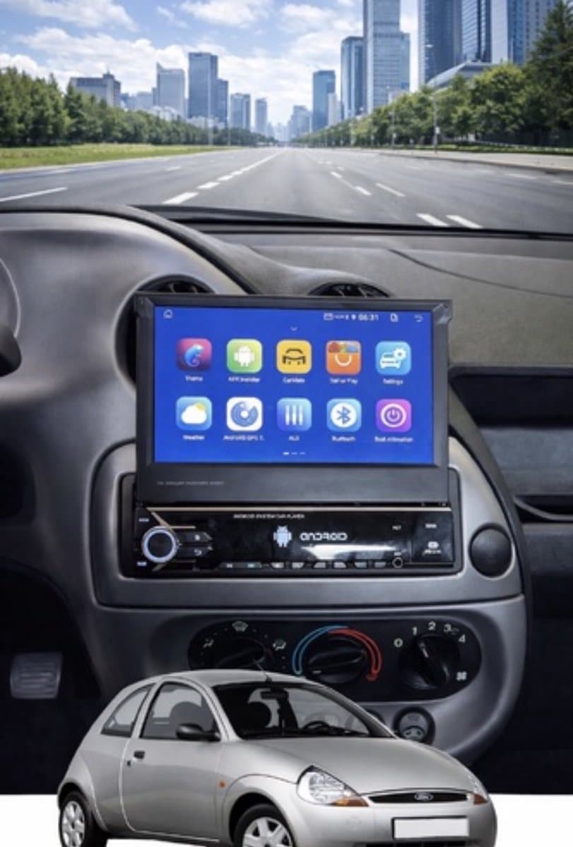 ADIVOX T1 7 inch geschikt voor Ford Ka 1998-2009 Android 15 CarPlay/Auto/Wifi/GPS/RDS/DSP/NAV/DAB+