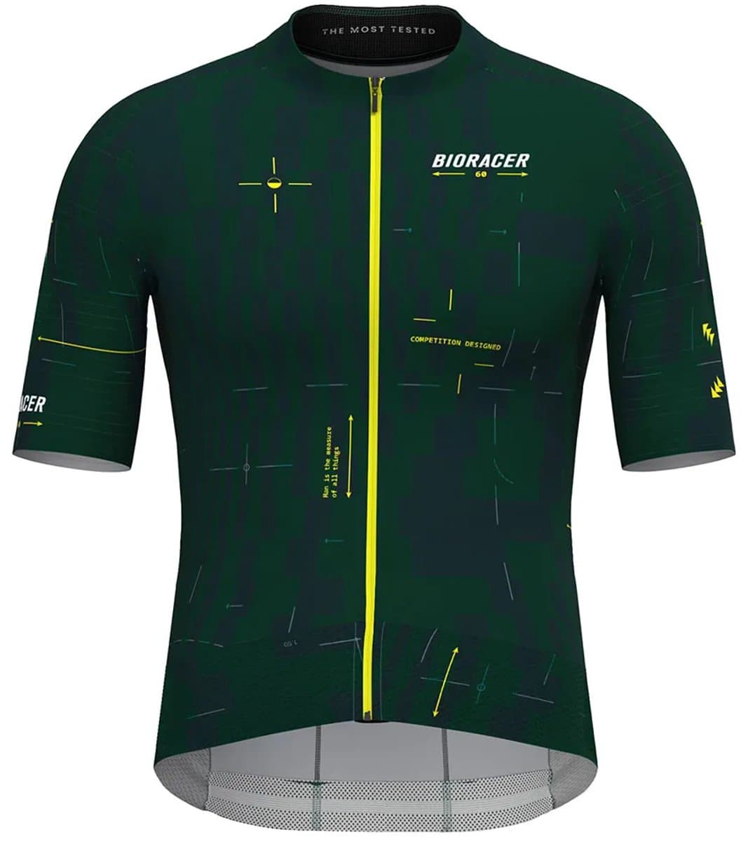 Bioracer Epic Korte Mouw Wielertrui Groen L Man