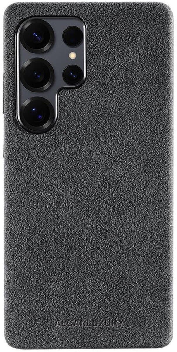 Alcanluxury Alcantara telefoonhoesje geschikt voor Samsung Galaxy S25 Ultra - Space Grey