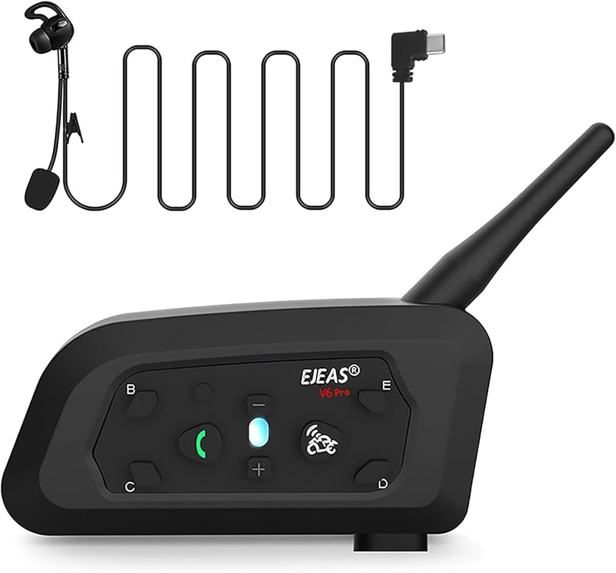 Bluetooth Headset voor 2 Scheidsrechters - 1200m Duplex Communicatie voor Voetbal en Handbal