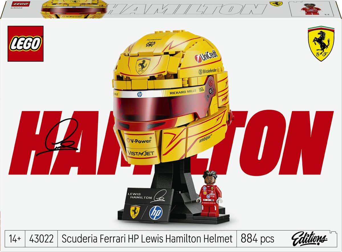 LEGO Editions Scuderia Ferrari HP helm van Lewis Hamilton 43022