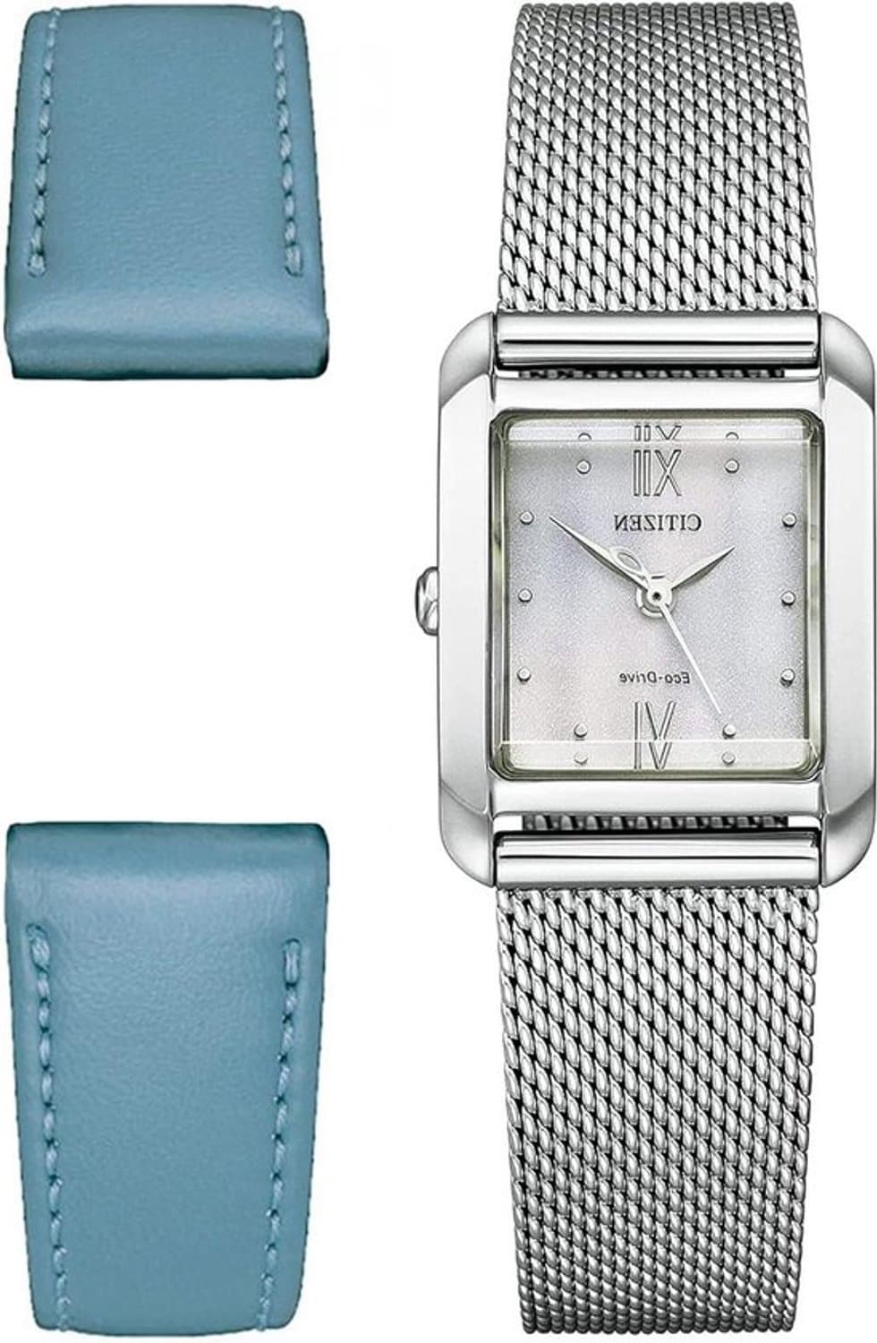 Dameshorloge - Analoge klok - Tijd weergeven - Eco-Drive technologie - One size - Zilver