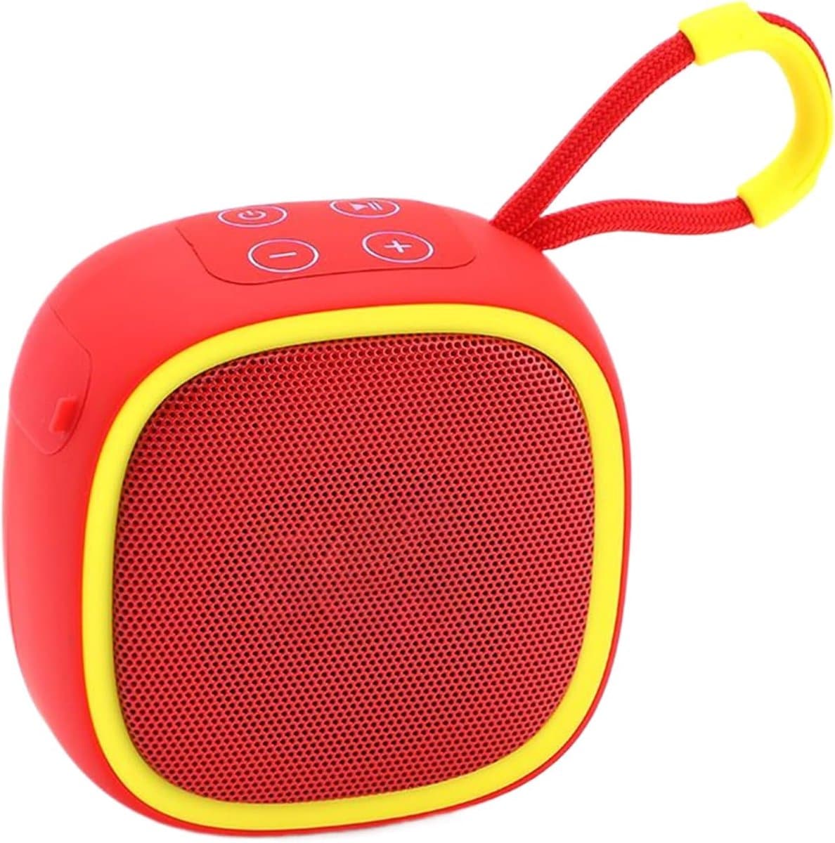 Draagbare Speaker - Compacte Geluidsbox - Muziek Luisteren - Waterdicht Ontwerp - 9x9x5 cm - Rood