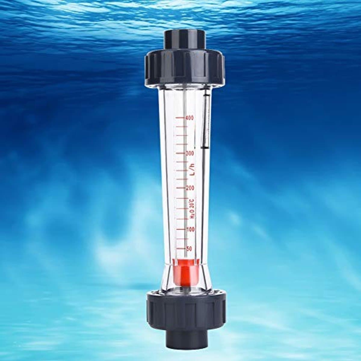 Dailygoods- Vloeistofdebietmeter 40-400 l/u - Nauwkeurige ABS-buisstroommeter - Transparant paneel - Debietmeting - Monitoring vloeistoffen - Minder dan 4% nauwkeurigheid - Debietmeter