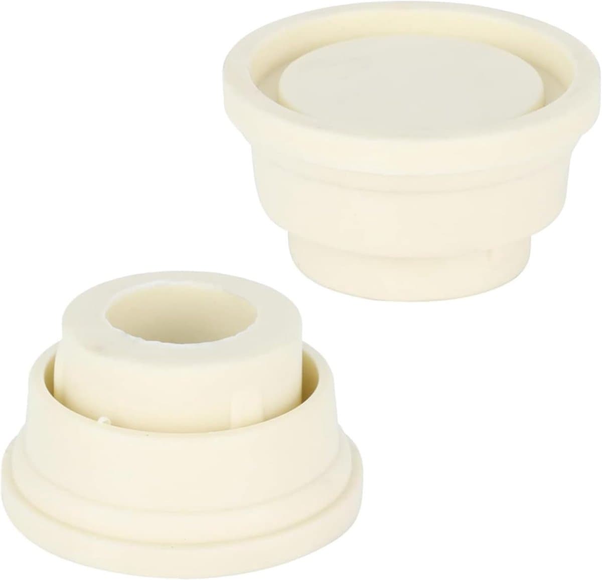 Rubber zwembadladder stoppertjes 3,8 cm - wit rubber - universele pasvorm - verhoogde veiligheid - SnelShoppen