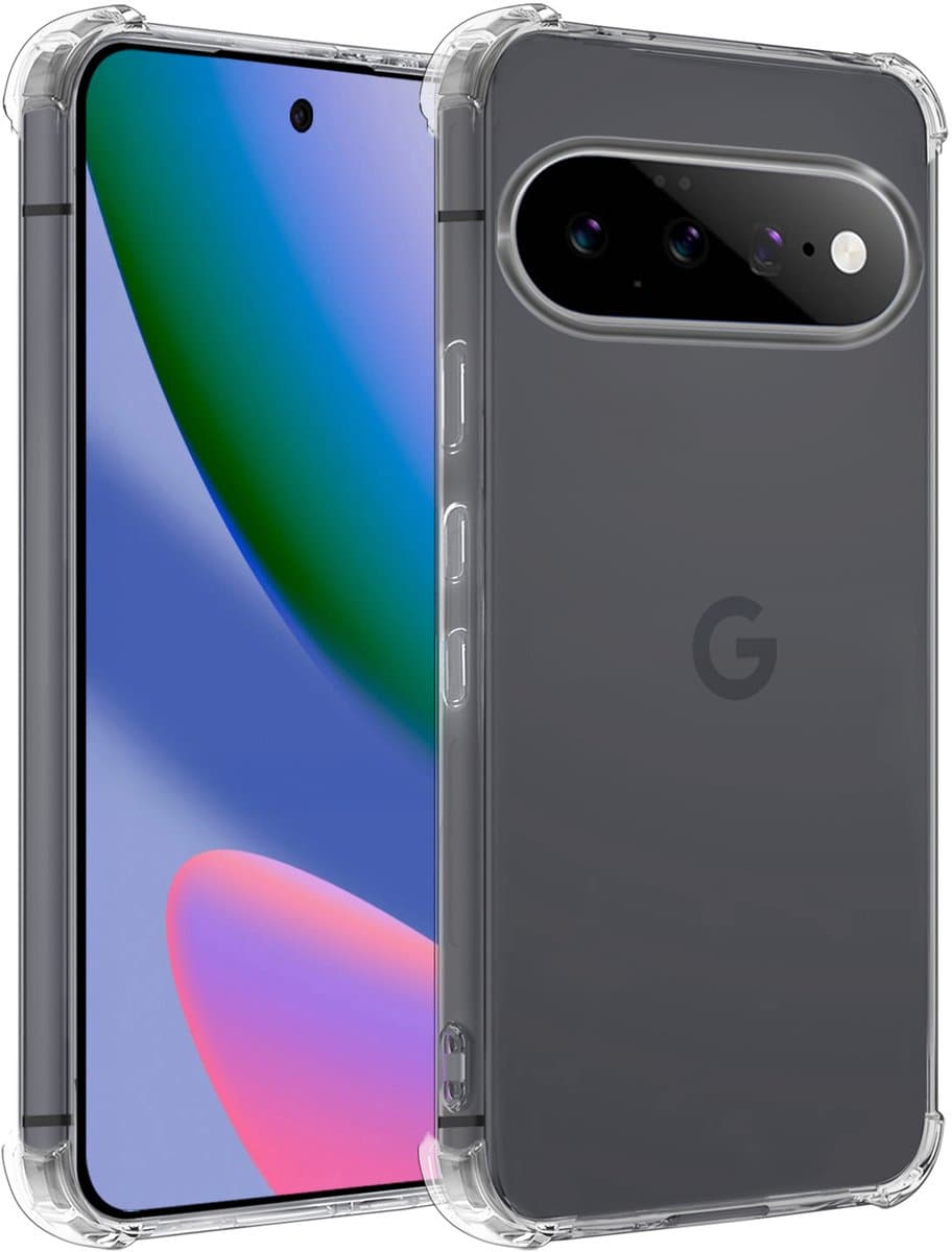 Hoesje - Geschikt voor Google Pixel 11 - Sterk & Shockproof - Siliconen Shock Case - Hoes Cover - Telefoonhoes - Transparant