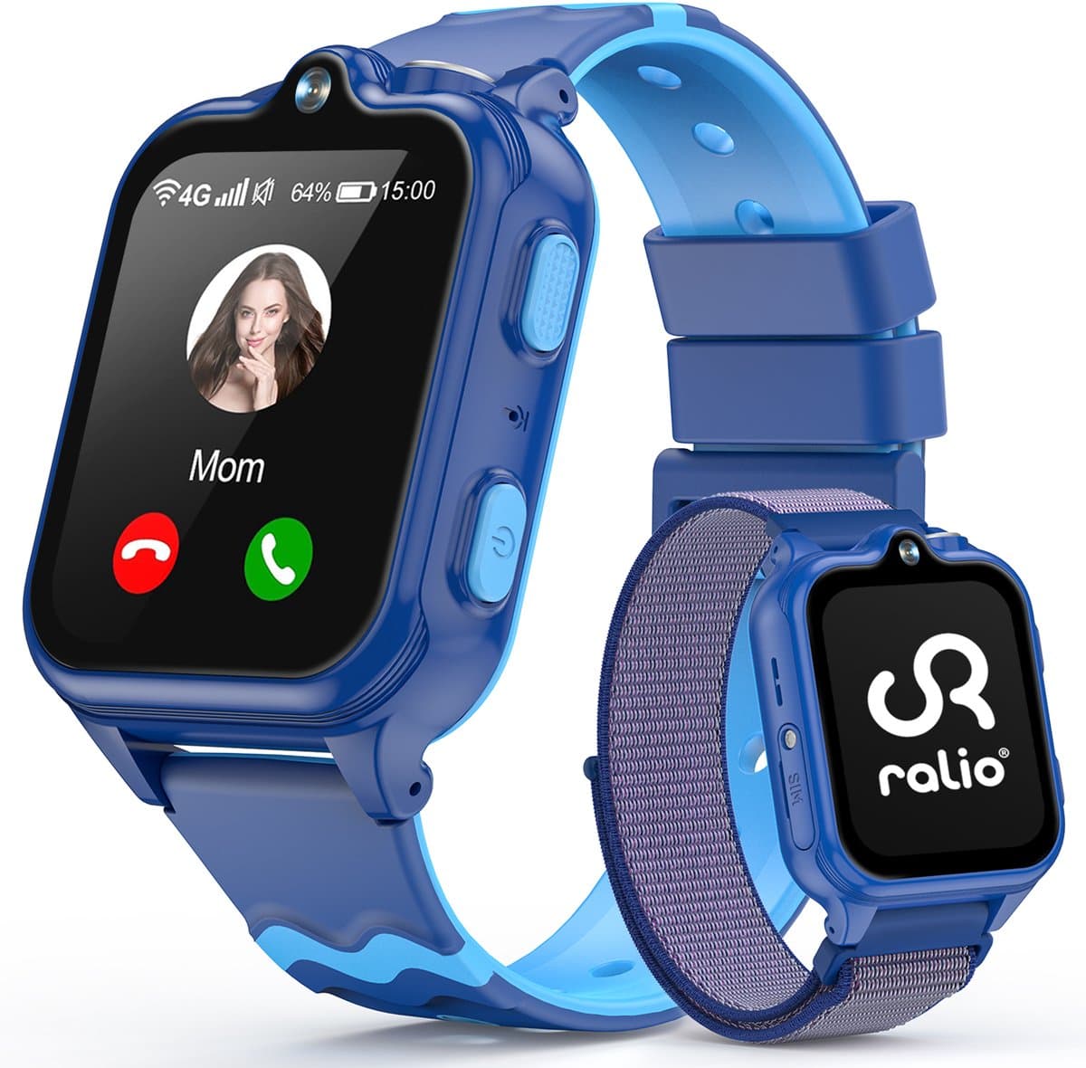 Ralio R5 Ultra horloge voor kinderen 4G – Dual Camera – Smartwatch Kinderen met AMOLED Display – SOS-knop – kinderhorloge videobellen – 2+16 GB groot geheugen – GPS Tracker – Voor Jongens en Meisjes