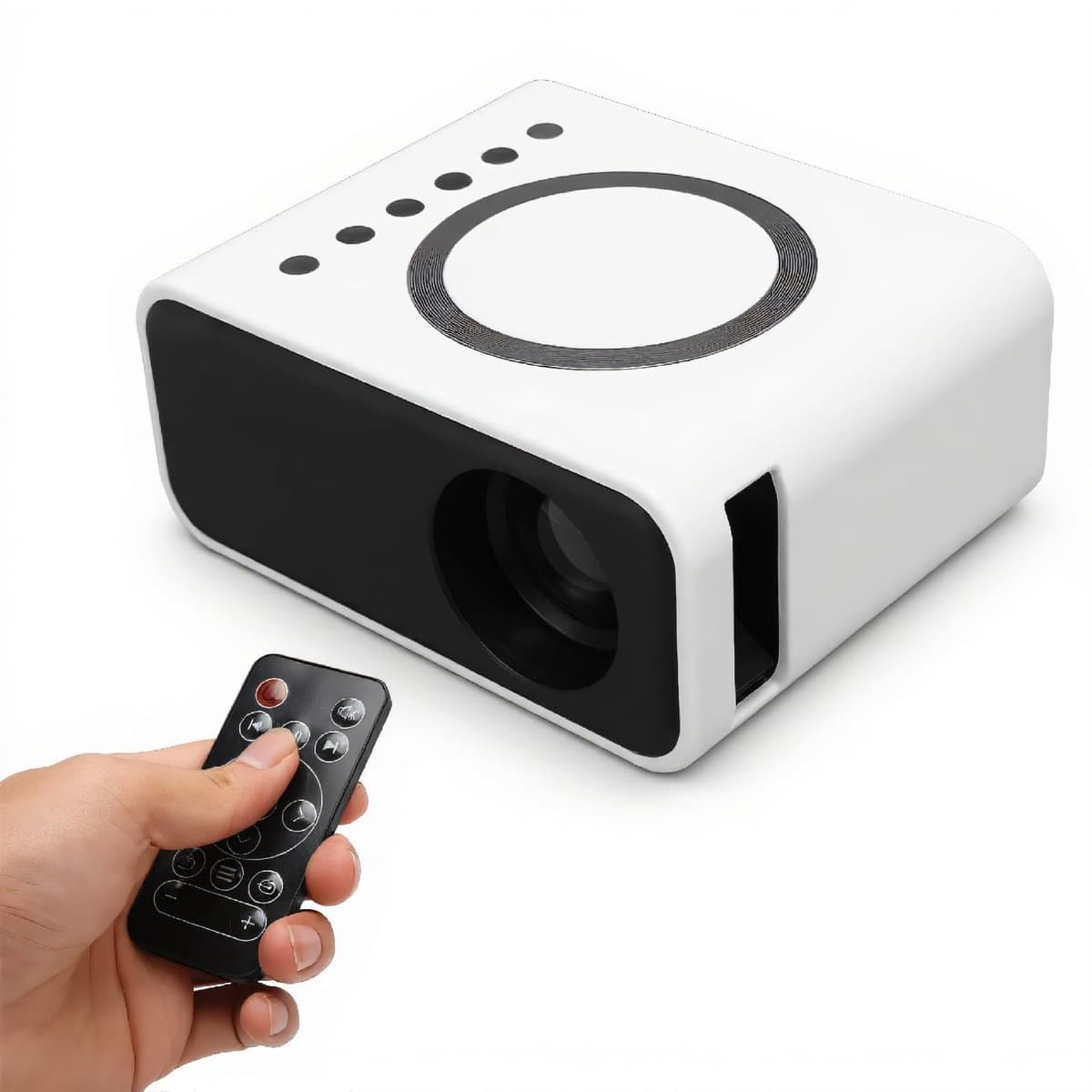 Store_9 - Full High Definition 1080P - Draagbare projector - Augenschutz - Wit - Voor Android en Laptop - Thuisbioscoop